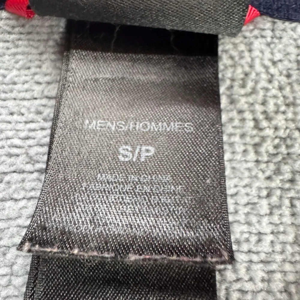 The North Face Sweater Mens Small Blue 1/4 Zip Fleece Fair Isle Thermal Outdoor